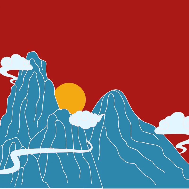 Miss_kokori_blog_asie Paysage asiatique en illustration et aux couleurs de Miss Kokori
